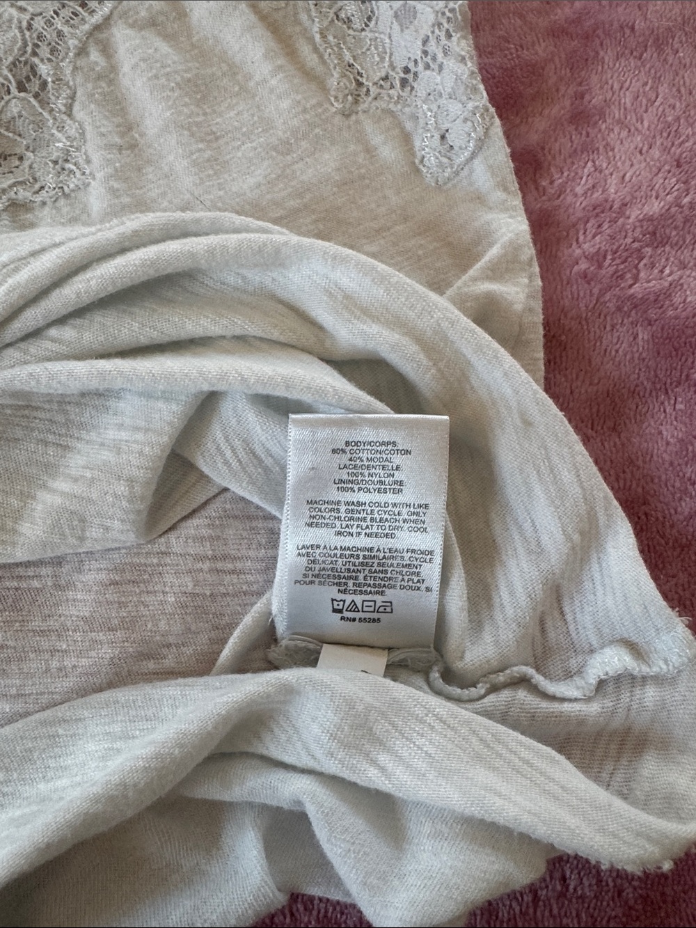 Express White Lace Yoke Tank Top - Picture 8 of 8